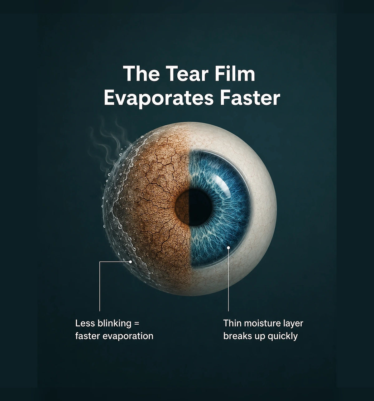 The Tear Film Evaporates Faster